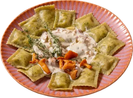 Ravioli z kurkami